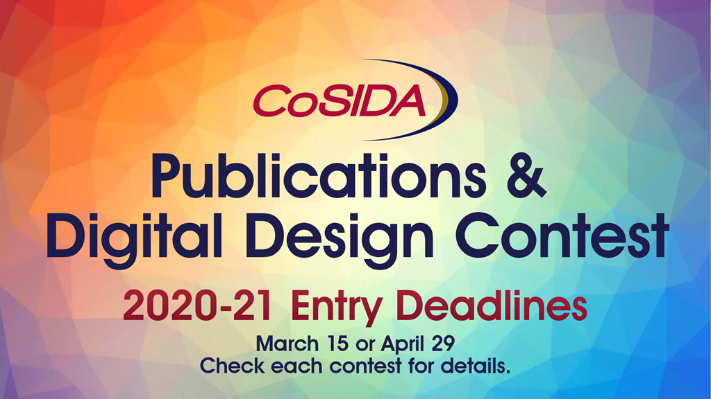 CoSIDA Publications & Digital Design Contest Final Deadlines This Week (April 29)